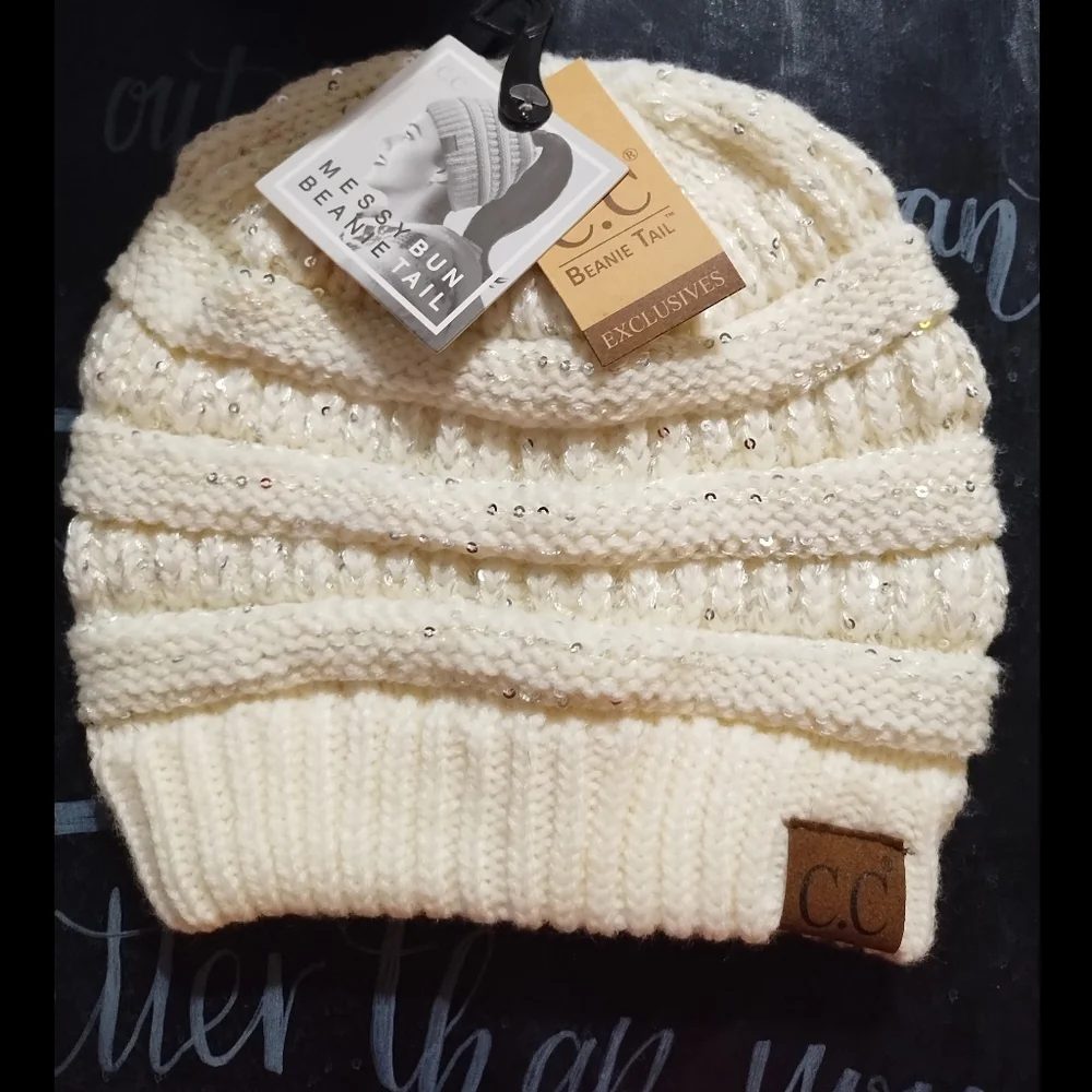 C. C. Messy Bun Beanie Tail
